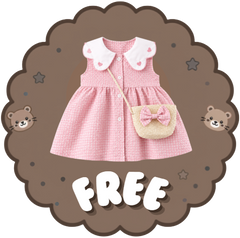 Bluffeli™ Little Bloom — Plaid Pink Summer Dress