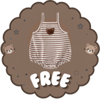 Bluffeli™ Little Bloom — Doll Summer Brown Jumpsuit