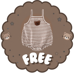 Bluffeli™ Little Bloom — Doll Summer Brown Jumpsuit
