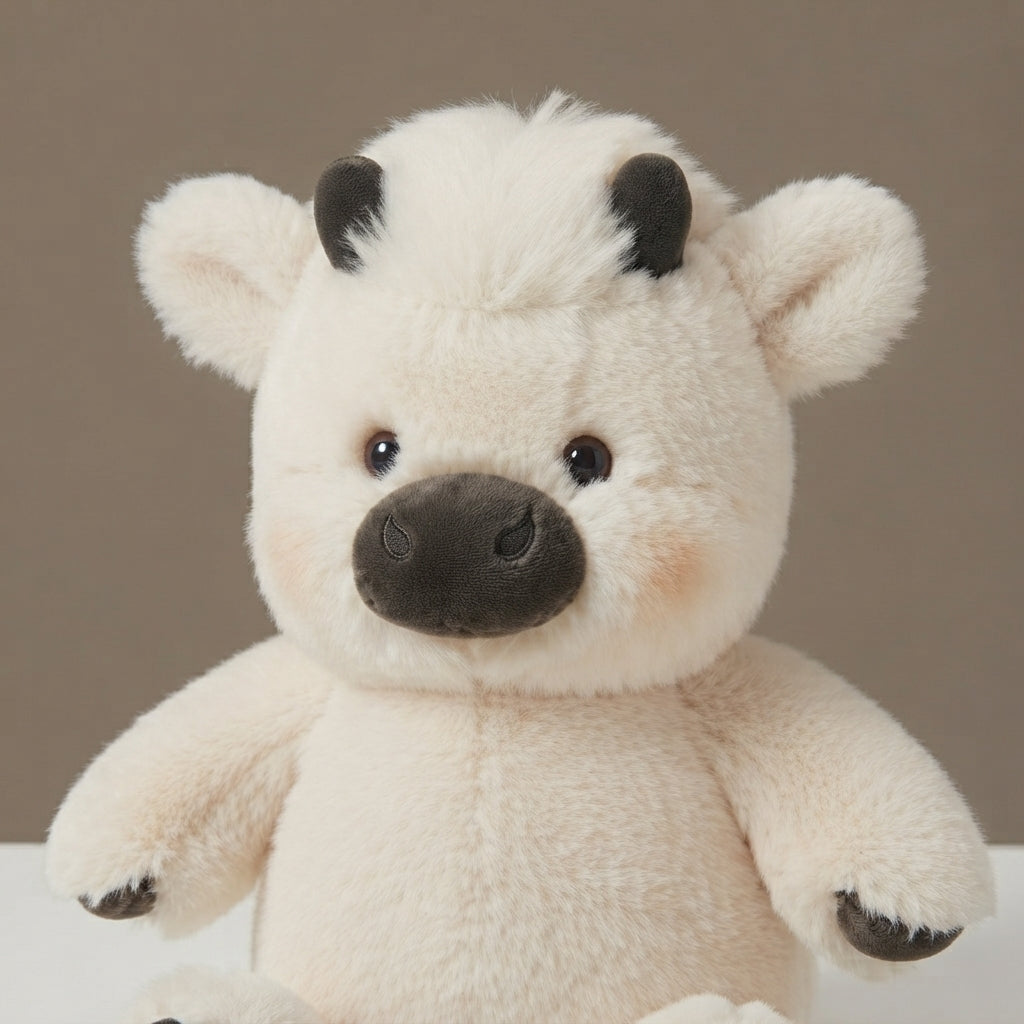 Bluffeli™ Little Runner — White Calf Plush